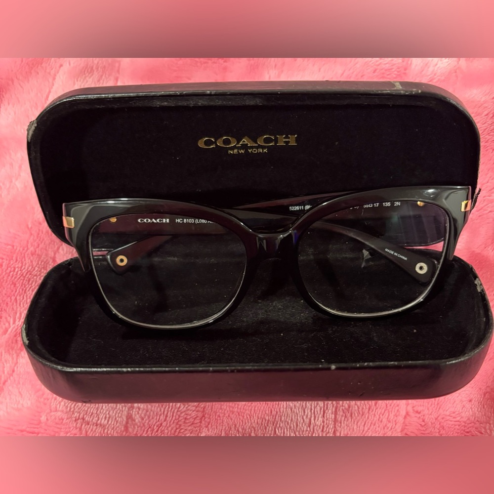 Coach Black Frames – Chic Modern Eyeglasses, Replaceable Prescription Lenses - Picture 6 of 6